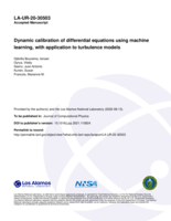 Dynamic calibration of differential equations using machine learning, with application to turbulence models