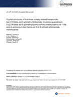 Crystal structures of the three closely related compounds: bis­[(1H-tetra­zol-5-yl)meth­yl]nitramide, tri­amino­guanidinium 5-({[(1H-tetra­zol-5-yl)meth­yl](nitro)­amino}­meth­yl)tetra­zol-1-ide, and di­ammonium bis­[(tetra­zol-1-id-5-yl)meth­yl]nitramide monohydrate