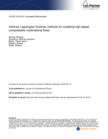 Arbitrary Lagrangian–Eulerian methods for modeling high-speed compressible multimaterial flows