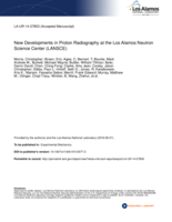 New Developments in Proton Radiography at the Los Alamos Neutron Science Center (LANSCE)