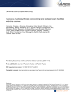r-process nucleosynthesis: connecting rare-isotope beam facilities with the cosmos