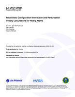 Relativistic Configuration-Interaction and Perturbation Theory Calculations for Heavy Atoms