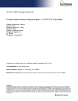 Excess deaths reveal unequal impact of COVID-19 in Ecuador