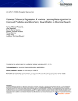 Pairwise Difference Regression: A Machine Learning Meta-algorithm for Improved Prediction and Uncertainty Quantification in Chemical Search