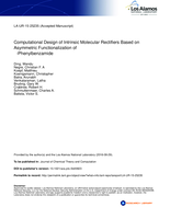 Computational Design of Intrinsic Molecular Rectifiers Based on Asymmetric Functionalization of N-Phenylbenzamide