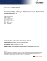 Theoretical modeling and analysis of the emission spectra of a ChemCam standard: Basalt BIR-1A