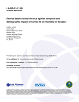 Excess deaths reveal the true spatial, temporal and demographic impact of COVID-19 on mortality in Ecuador