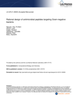 Rational design of antimicrobial peptides targeting Gram-negative bacteria