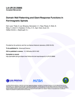 Domain Wall Patterning and Giant Response Functions in Ferrimagnetic Spinels