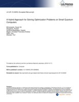 A Hybrid Approach for Solving Optimization Problems on Small Quantum Computers