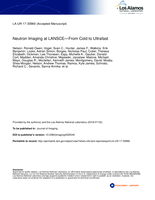 Neutron Imaging at LANSCE—From Cold to Ultrafast