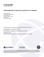Unified approach to data-driven quantum error mitigation