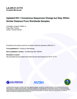 Updated HIV-1 Consensus Sequences Change but Stay Within Similar Distance From Worldwide Samples