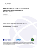AIR Algebraic Multigrid for a Space-Time Hybridizable Discontinuous Galerkin Discretization of Advection(-Diffusion)