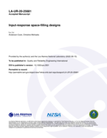 Input‐response space‐filling designs