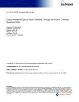 Comprehensive Optical Strain Sensing Through the Use of Colloidal Quantum Dots
