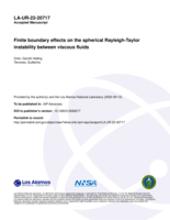Finite boundary effects on the spherical Rayleigh-Taylor instability between viscous fluids
