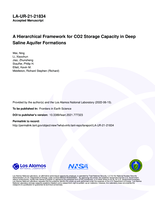 A Hierarchical Framework for CO2 Storage Capacity in Deep Saline Aquifer Formations