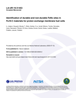 Identification of durable and non-durable FeNx sites in Fe-N-C materials for proton exchange membrane fuel cells