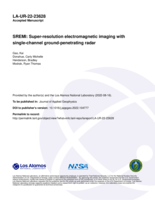 SREMI: Super-resolution electromagnetic imaging with single-channel ground-penetrating radar