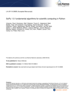 SciPy 1.0: fundamental algorithms for scientific computing in Python