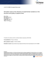 Simulation study of the influence of experimental variations on the structure and quality of plasma liners