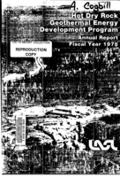 Hot Dry Rock Geothermal Energy Development Program. Annual report, Fiscal year 1978