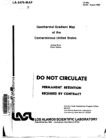 Geothermal gradient map of the conterminous United States