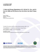 L-Value and Energy Dependence of 0.1-50 keV O+, He+, and H+ Ions for CME and CIR Storms Over the Entire Van Allen Probes Era