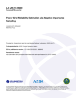 Power Grid Reliability Estimation via Adaptive Importance Sampling