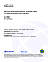 Maximum likelihood estimation of difference scaling functions for suprathreshold judgments