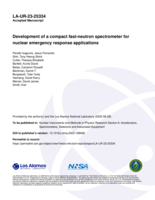 Development of a compact fast-neutron spectrometer for nuclear emergency response applications