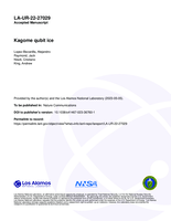 Kagome qubit ice