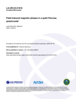 Field-induced magnetic phases in a qubit Penrose quasicrystal