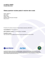 Glassy quantum nuclear pasta in neutron star crusts