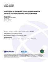 Modeling the 4D discharge of lithium-ion batteries with a multiscale time-dependent deep learning framework