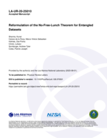 Reformulation of the No-Free-Lunch Theorem for Entangled Datasets