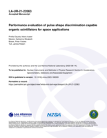 Performance evaluation of pulse shape discrimination capable organic scintillators for space applications