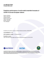 Predictive performance of multi-model ensemble forecasts of COVID-19 across European nations