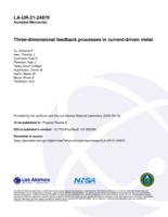 Three-dimensional feedback processes in current-driven metal