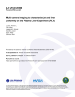 Multi-camera imaging to characterize jet and liner uniformity on the Plasma Liner Experiment (PLX)