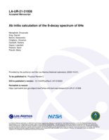 Ab initio calculation of the β-decay spectrum of 6He