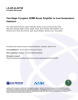 Two-Stage Cryogenic HEMT-Based Amplifier for Low-Temperature Detectors