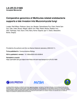 Comparative genomics of Mollicutes-related endobacteria supports a late invasion into Mucoromycota fungi