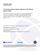 First bromine doped cryogenic implosion at the National Ignition Facility