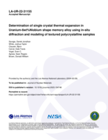 Determination of single crystal thermal expansion in Uranium-6wt%Niobium shape memory alloy using in-situ diffraction and modeling of textured polycrystalline samples
