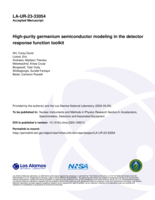 High-purity germanium semiconductor modeling in the detector response function toolkit