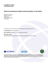 Quark chromoelectric dipole moment operator on the lattice