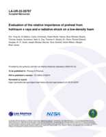 Evaluation of the relative importance of preheat from hohlraum x rays and a radiative shock on a low-density foam