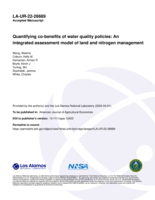 Quantifying co‐benefits of water quality policies: An integrated assessment model of land and nitrogen management
